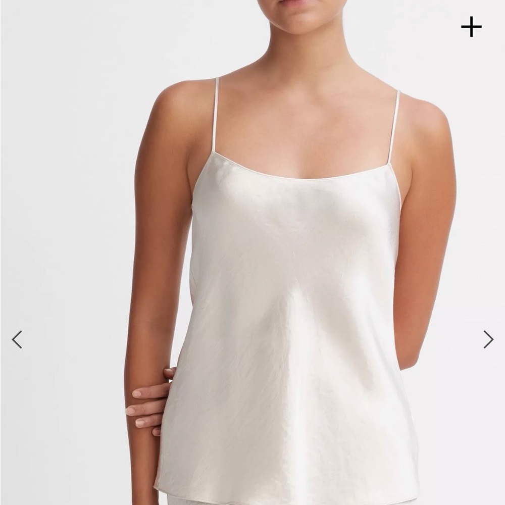Vince Champagne Satin Camisole Top